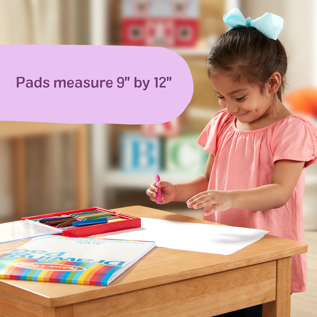 Melissa & Doug 9x12 Drawing Paper Pad 3-Pack