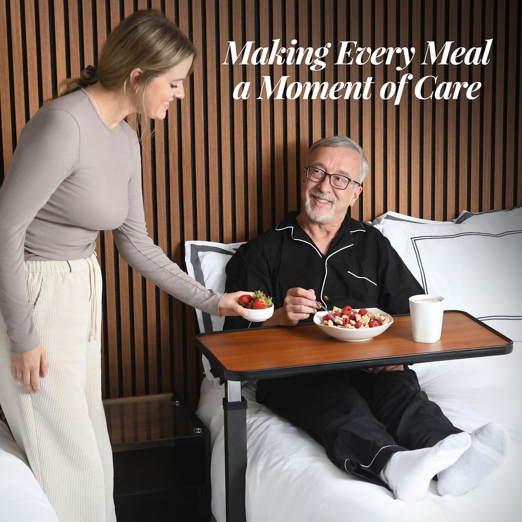 Medical king Adjustable Overbed Bedside Table Hospital Table