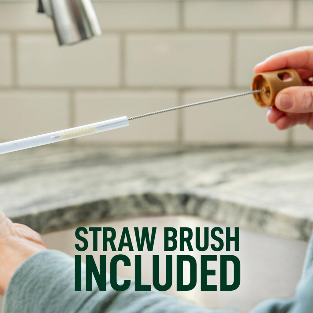 Scotch-Brite Greener Clean Bottle & Straw Brush Set with 2 Replaceable head