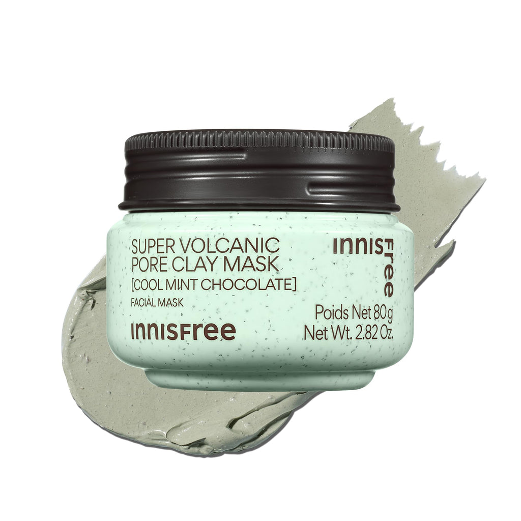 innisfree Super Volcanic Clay Mask, Pore Cleansing & Oil Control Face Mask for Oily Skin with AHA, Korean Wash-Off Clay Mask for Clogged Pores
