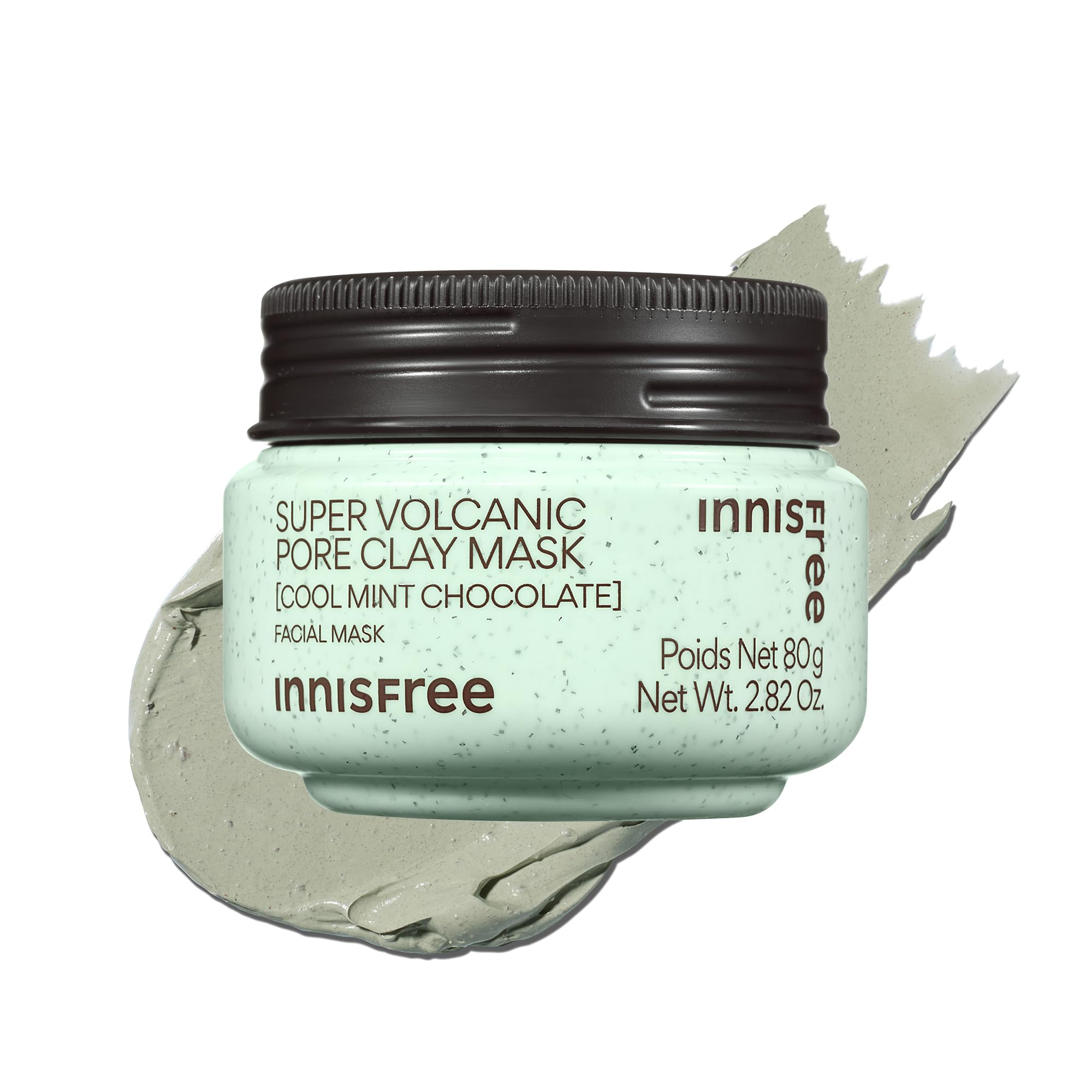innisfree Super Volcanic Clay Mask, Pore Cleansing & Oil Control Face Mask for Oily Skin with AHA, Korean Wash-Off Clay Mask for Clogged Pores
