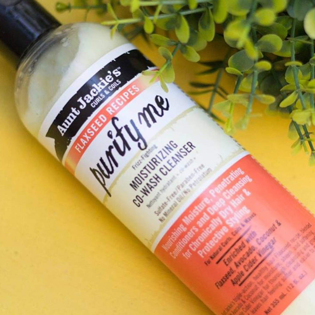 Buy now Aunt Jackie's Flaxseed Recipes Purify Me Frizz-Fighting Moisturizing Co-Wash Hair Cleanser for Chronically Dry Hair and Protective Styling, 12 Fl Oz at indiglob india