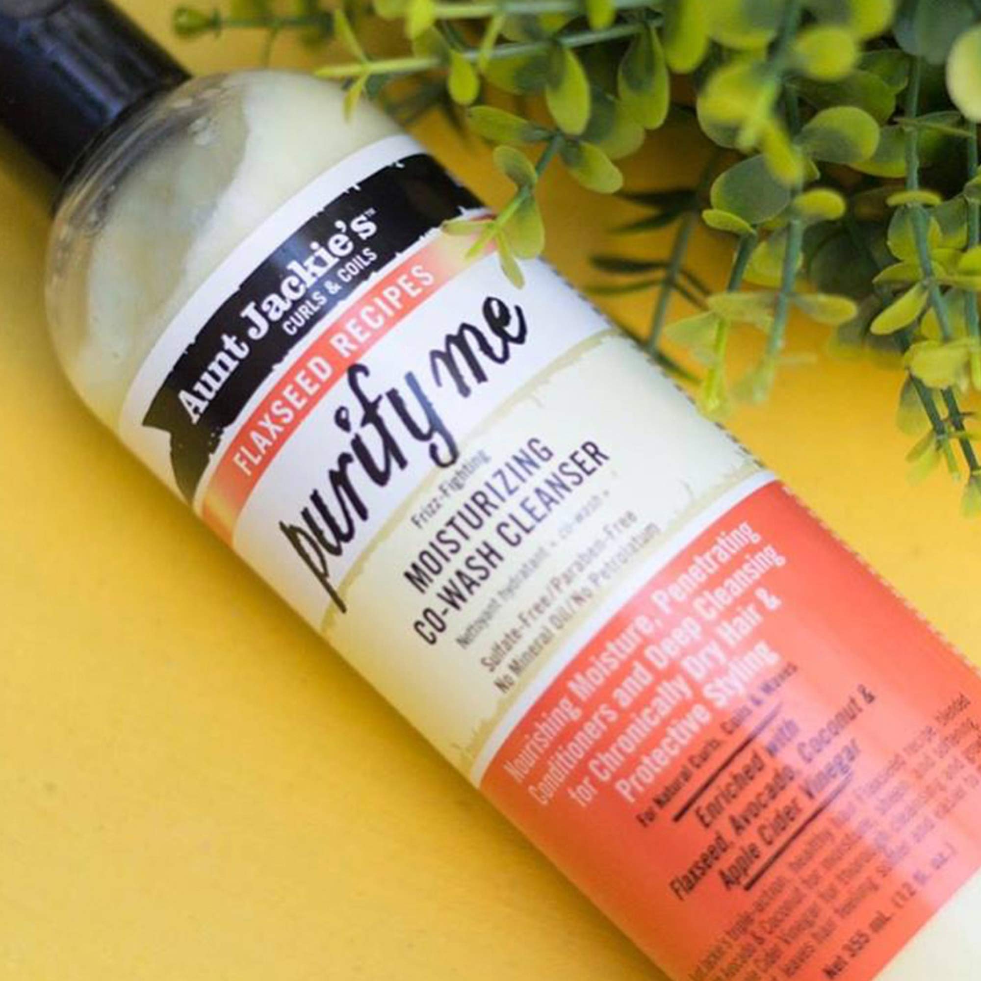 Buy now Aunt Jackie's Flaxseed Recipes Purify Me Frizz-Fighting Moisturizing Co-Wash Hair Cleanser for Chronically Dry Hair and Protective Styling, 12 Fl Oz at indiglob india