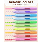 Four Candies Highlighters Assorted Colors, Classic Colors, 10 Count