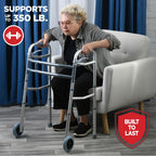 Walkers for Seniors Aluminum Lightweight Walker with Wheels,