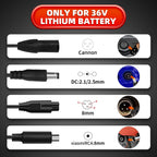 UL Listed 42V 2A Replacement Electric Scooter Charger for 36V with 4 Plugs, Compatible with Scooter Power Adapter