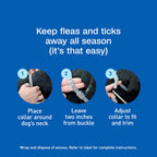 ADAMS Flea & Tick Collar for Dogs & Puppies, Flea Collar for 12 Month Prevention, Kills Fleas, Ticks & Repels Mosquitoes, Excluding California, One Size Fits All Dogs & Puppies, 2 Count