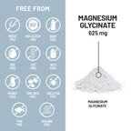 NatureWise Magnesium Glycinate 625 mg - High Absorption Chelated Magnesium Glycinate for Sleep, Relaxation, Muscle & Bones* - Gentle on Stomach, Vegan, Non-GMO - 30 Capsules[30-Day Supply]