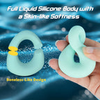 Full Liquid Silicone Vibrating Cock Ring,Penis Vibrator Male Adult Sex Toys