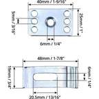 Buy now QWORK Sink Bracket, 2 Undermount Sink Clips, Kitchen & Bathroom Sink Supports, 10 PACK at indiglob india