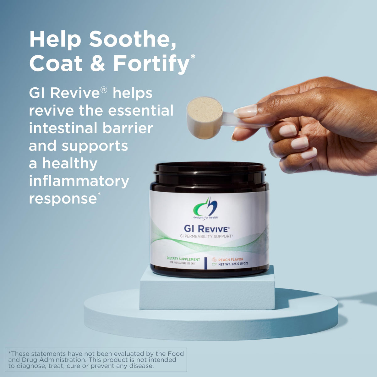 Designs for Health GI Revive Digestive Gut Health Powder, 28 Servings