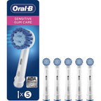 Buy now Oral-B Sensitive Gum Care Replacement Brush Heads for an Oral-B Electric Toothbrush, Pack of 5 at indiglob india