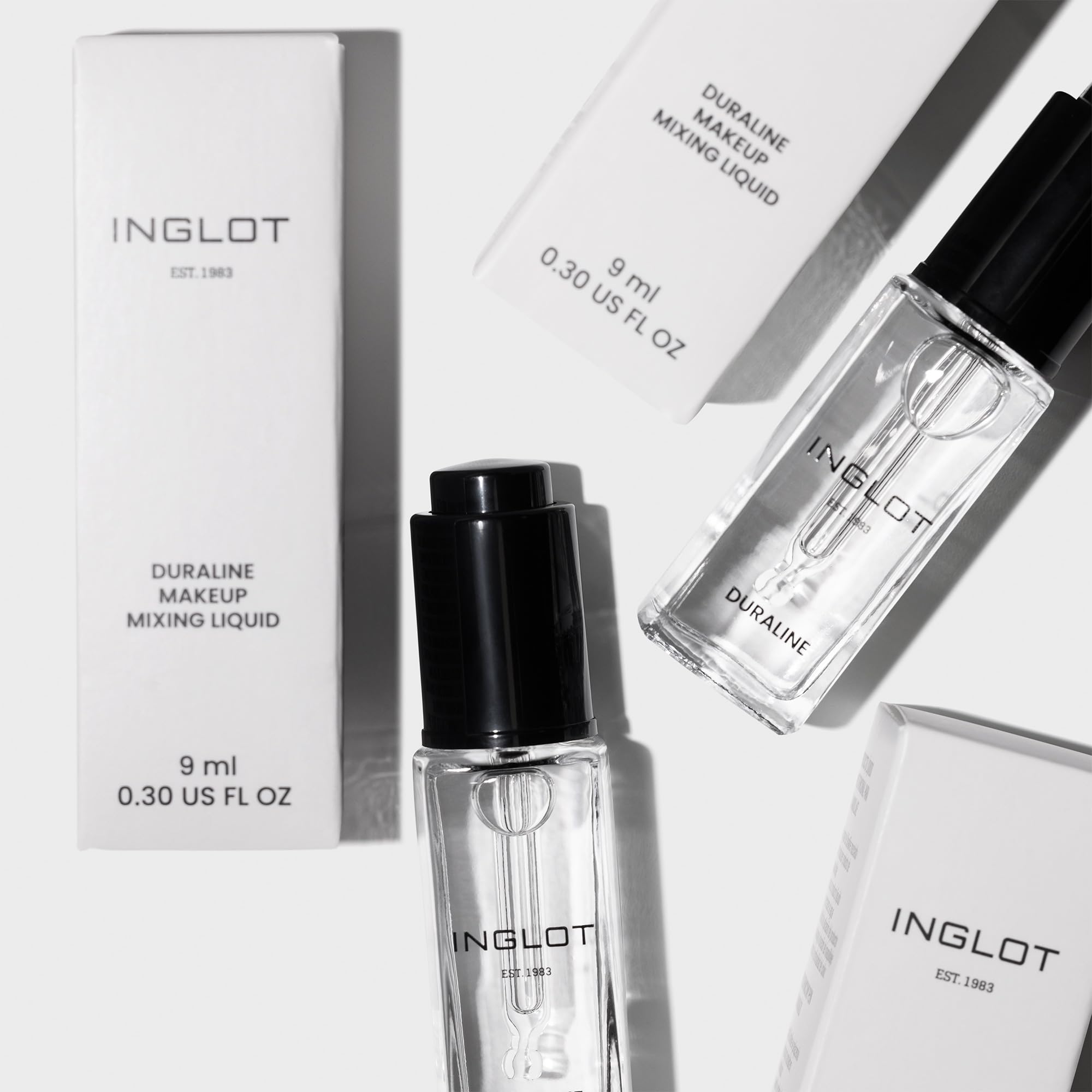 INGLOT Duraline Eyeliner Sealant & Makeup Mixing Liquid Clear 9 ml | Turns any eyeshadow into water-resistant liquid eyeliner; prolongs makeup durability; fragrance- and alcohol-free