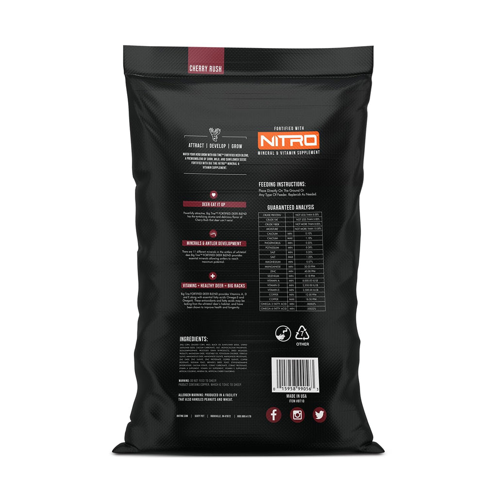 Big Tine Fortified Deer Blend, Cherry Rush, 10 Lb