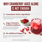 CranEaze®: Cranberry Juice Extract Plus D-Mannose – 36 mg PAC, 100% Soluble PAC - Supports Urinary Tract Health – Most Effective Cranberry Pills for Women, UTI Cranberry Supplement - 60 Capsules