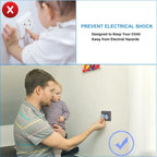 Clear Outlet Covers Baby Proofing Plug Covers (24 Pack)