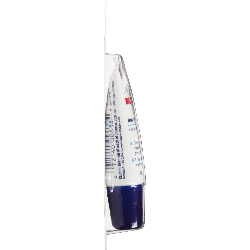 Aquaphor Lip Repair Ointment - Long-lasting Moisture to Soothe Dry Chapped Lips - .35 fl. oz. Tube | Lip Balm Moisturizer with Vitamins and Shea Butter, Immediate Dry Lip Relief, Paraben and Fragrance Free