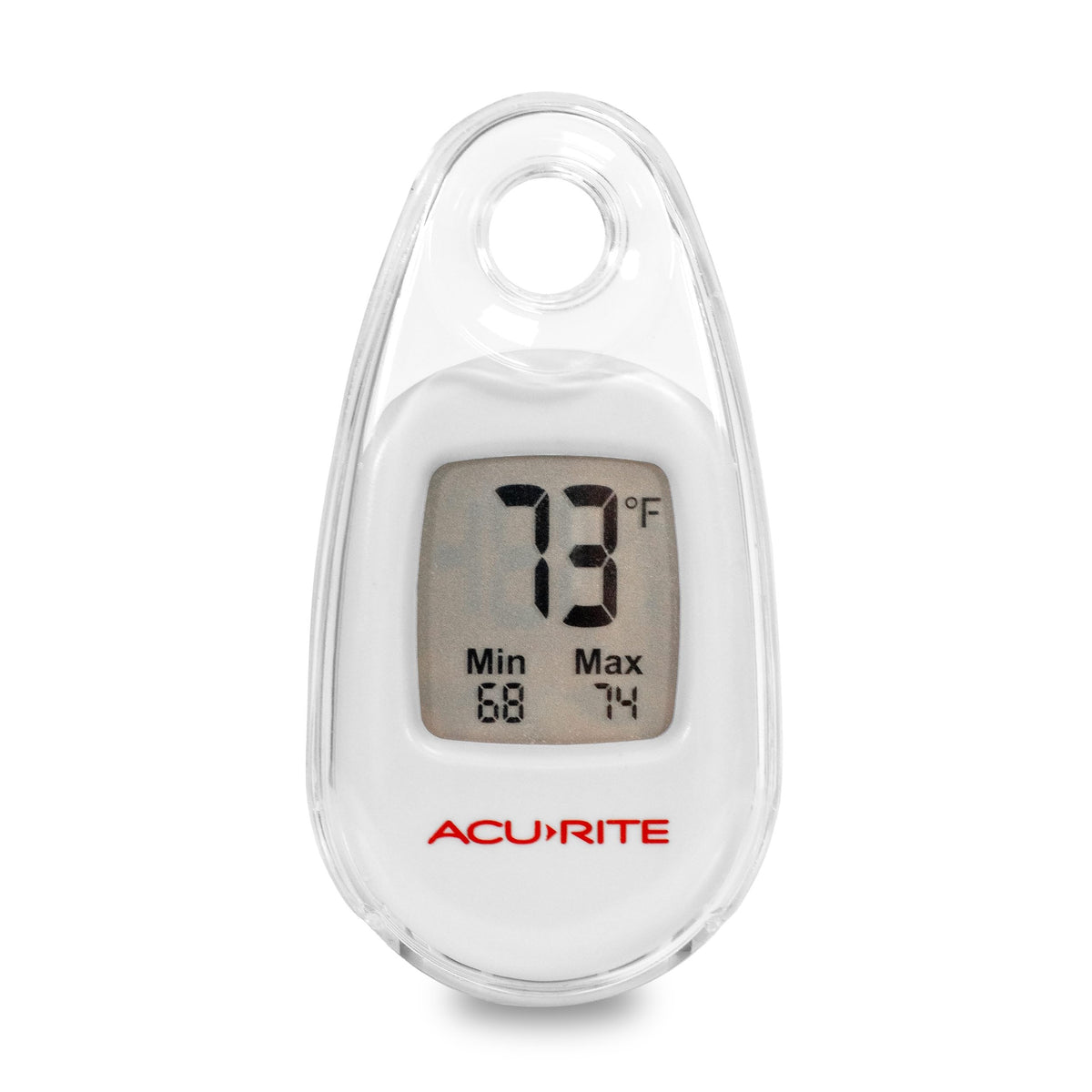 AcuRite (00333) Portable Digital Indoor/Outdoor Thermometer with Carabiner