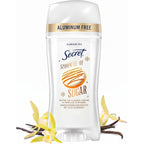 Secret Aluminum Free Deodorant for Women, 72hr Odor Protection, Naturally Derived Ingredients, Free of Parabens Dyes Talc & Baking Soda, PH Balancing Minerals, Dry Solid, Cotton Scent, 2.4 oz