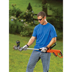 BLACK+DECKER 20V MAX String Trimmer and Edger 2 in 1, Cordless Weed Wacker with Auto Spool Feed, Battery and Charger Included, 12 Inch Steel Deck, Reduced Vibration (LST300)