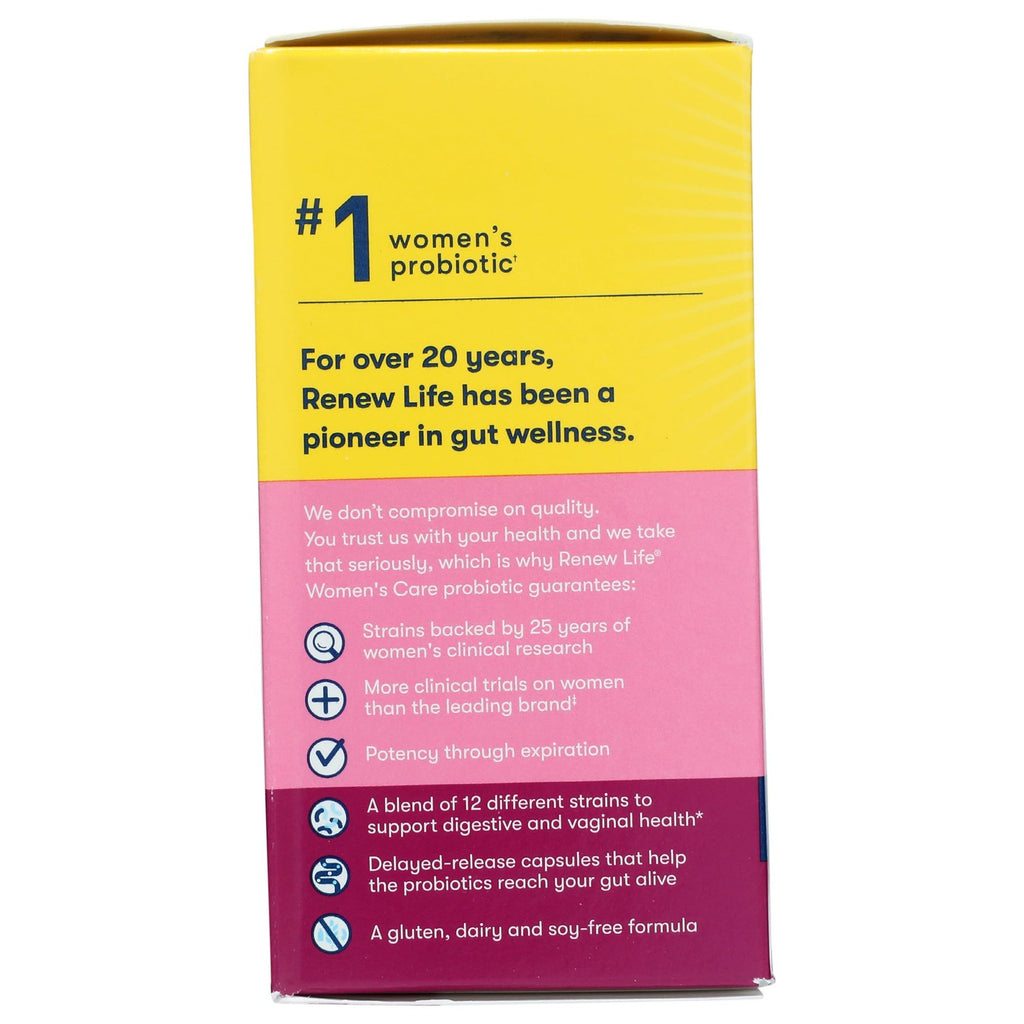 Renew Life Women's Care Probiotic 25 Billion CFU