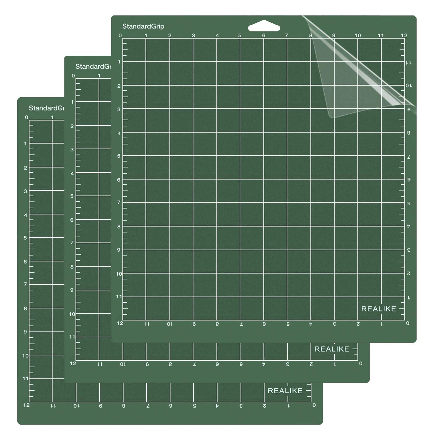 Buy now REALIKE 12x12 Cutting Mat Compatible with Cricut Maker 3/Maker 4/Maker/Explore 3/4/Air 2/Air/One(3 Mats), Gridded Adhesive Non-Slip Cut Mat for Crafts, Quilting, Sewing and All Arts (Variety) at indiglob india