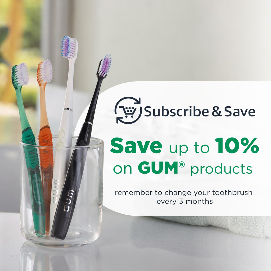 GUM Deep Clean Technique Soft Toothbrush, Full Head, 2 Count