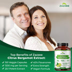 Zazzee Citrus Bergamot 25:1 Extract, 1200 mg Per Serving, 150 Capsules
