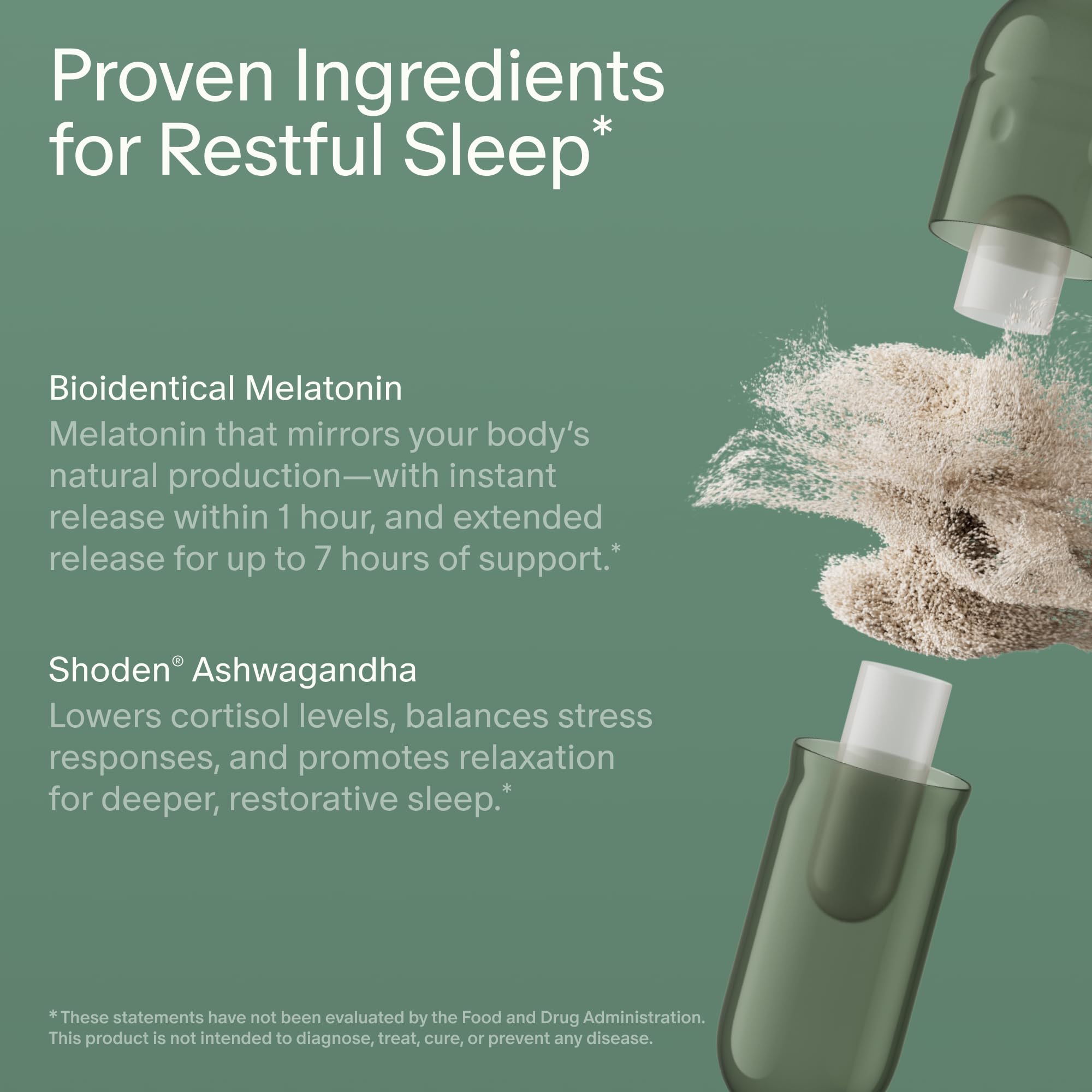 Seed PM-02 Sleep + Restore - for Adults - 30-Day Supply with Jar | Non-Habit Forming - Gentle Melatonin & Ashwagandha - Nightly Sleep Support - Vegan Capsules