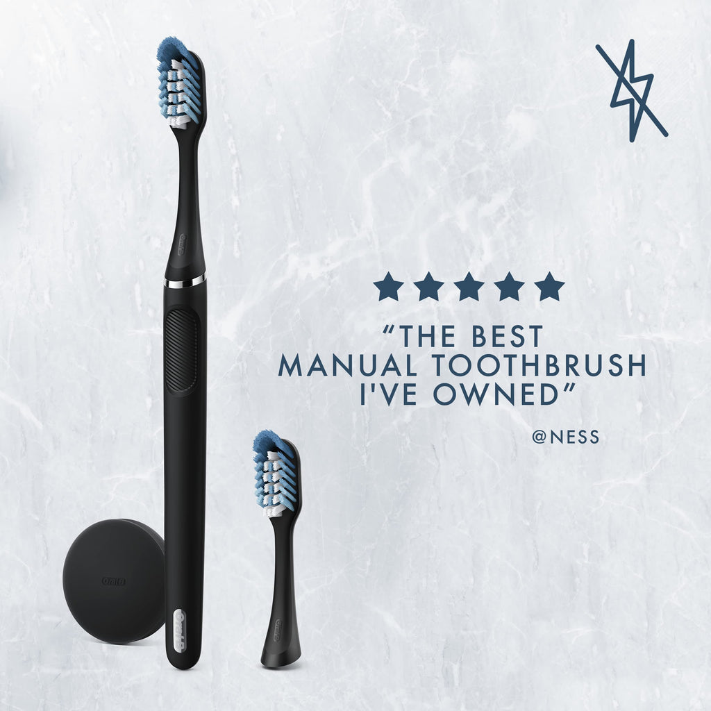 Buy now Oral-B Clic Toothbrush Sensitive Clean Replacement Brush Heads, Black, 2 Count at indiglob india