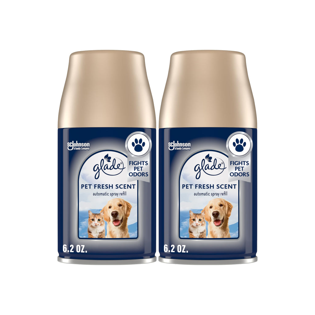 Glade Automatic Spray Air Freshener Refill, Pet Fresh Scent, 2 Count