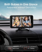 Babyvue BV6PRO Wireless Dual Car Camera Baby Monitor Fast Setup