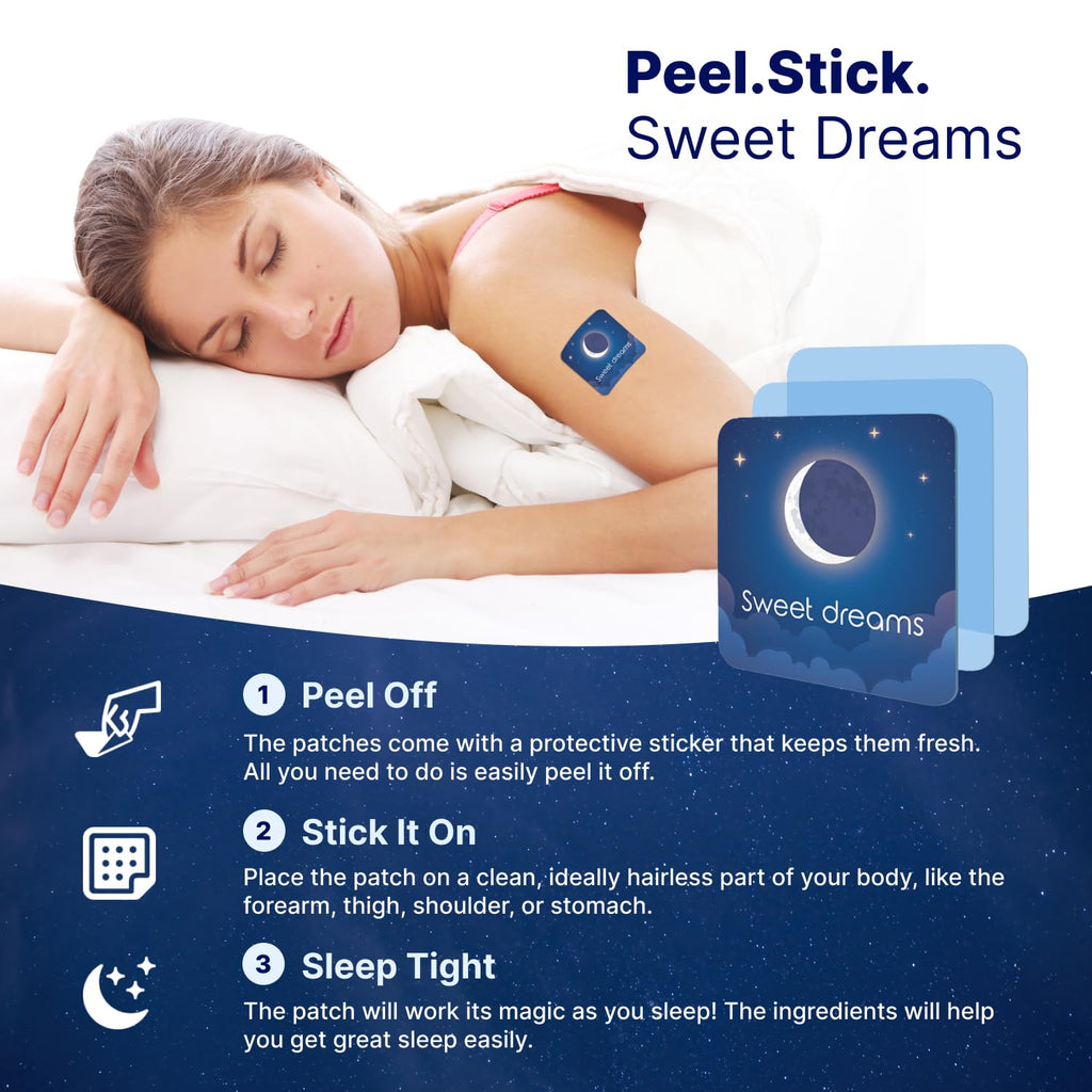Wellamoon Original Sleep Patches for Adults Extra Strength | Sleep Patch with Melatonin & Valerian | Skin-Friendly & Cruelty-Free | Long-Lasting Night Comfort for Men & Women | Pack of 3 x 28 Patches