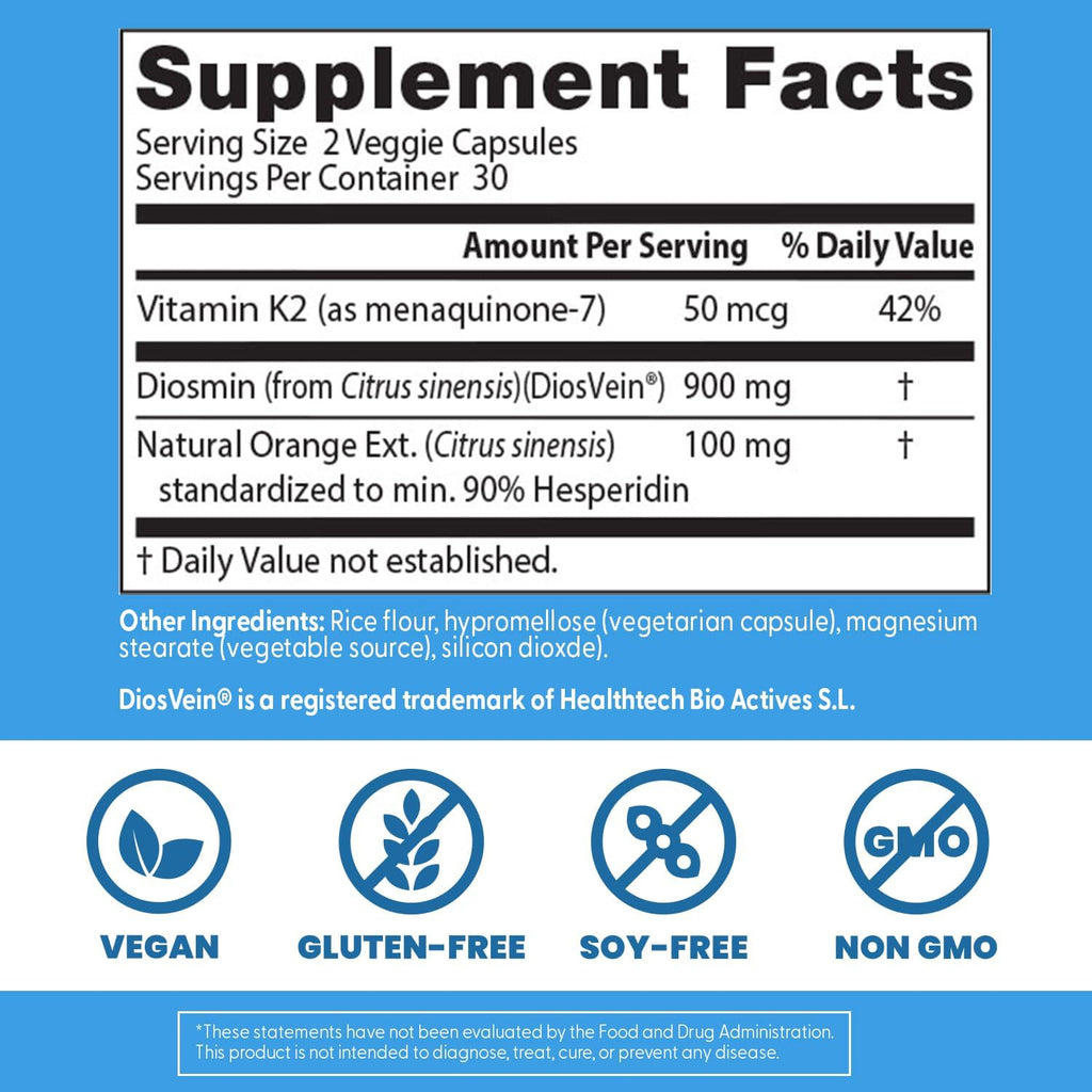 Buy now Doctors Best Vein Support, Supports Circulation & Arterial Health, Non-GMO, Gluten Free, Soy Free, Vegan 60 Veggie Caps at indiglob india