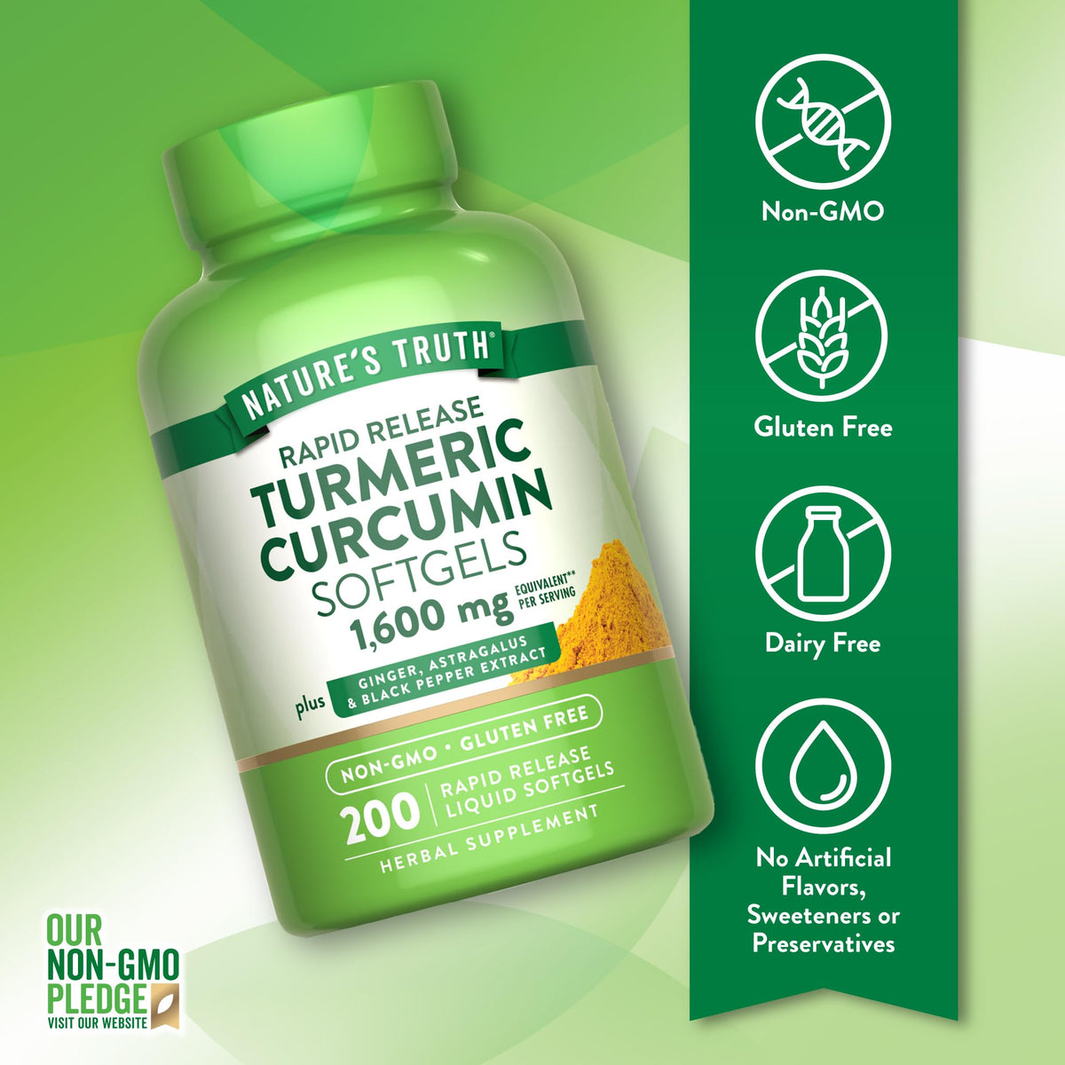 Nature's Truth Turmeric Curcumin Complex Supplement