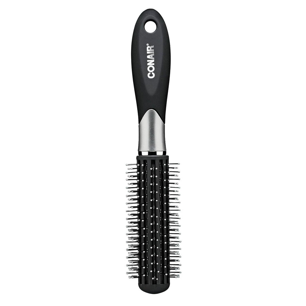 Buy now Conair Velvet Touch Full Round Nylon Brush - Color May Vary 1 Count (Pack of 1) Black at indiglob india