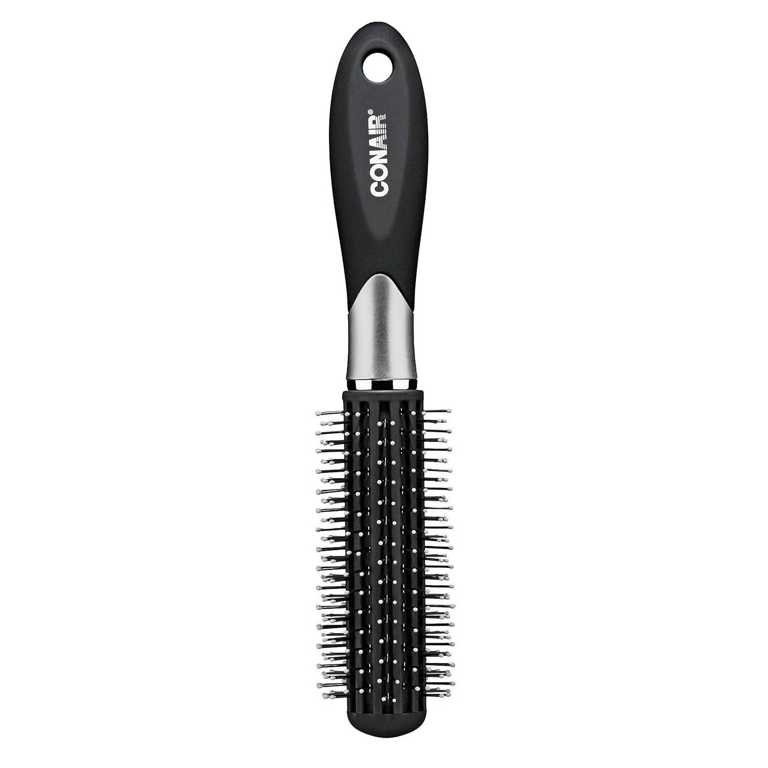 Buy now Conair Velvet Touch Full Round Nylon Brush - Color May Vary 1 Count (Pack of 1) Black at indiglob india
