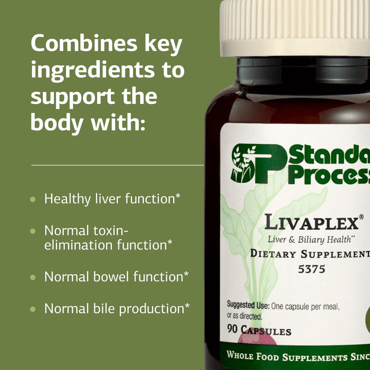 Buy now Standard Process Livaplex - Whole Food Bowel, Digestion and Digestive Health, Liver Health and Gallbladder Support with Spanish Black Radish, Betaine Hydrochloride, and Organic Carrot - 90 Capsules at indiglob india
