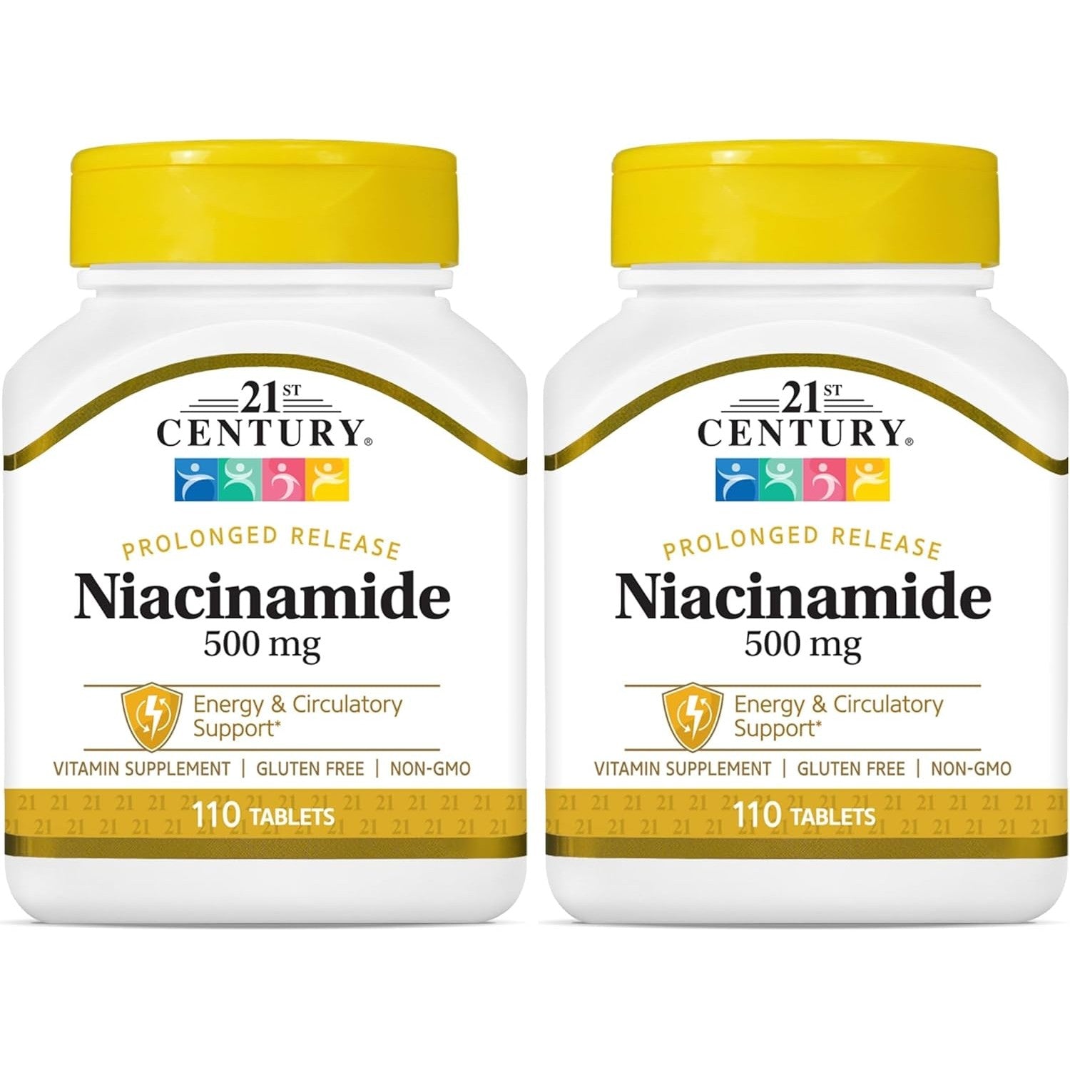 Buy now 21st Century Niacinamide 500 mg Prolonged Release Tablets, 110 Count 110 Count (Pack of 2) at indiglob india