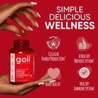 Goli Apple Cider Vinegar Gummies - Worlds First ACV Gummy with Vitamin B12, Beetroot & Pomegranate - Vegan, Non-GMO, Gluten-Free, 120 Count (2 Pack)