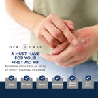 Antimicrobial Silver Gel By GeriCare| Wound Care Cream For Cuts Scrapes Minor Burns| Natural Topical Skin Healing Ointment| 55PPM Colloidal Silver Gel For Wound Dressing |Long-Lasting Protection|1.5oz