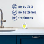 Febreze Kitchen Air Freshener, Odor-Fighting, Plug In Alternative, Air Fresheners for Home and Bathroom and Kitchen, Closet Air Fresheners, Fresh Lemon Scent, 6 Count
