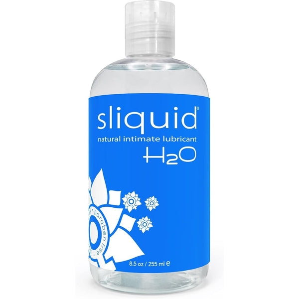 Sliquid H2O Water Based Lube, No Fragrance or Taste, Natural Lube Women, Stain Free, 8.5 Fl Oz