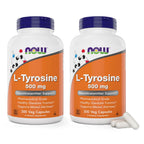 NOW L-Tyrosine 500 mg,120 Capsules
