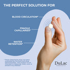 Dulac - Diosmin 500, Dietary Supplement for Leg Circulation, 80 Tablets | With Diosmin Hesperidin, Horse Chestnut, Butcher’s Broom and Red Grape Extract, Made in Italy