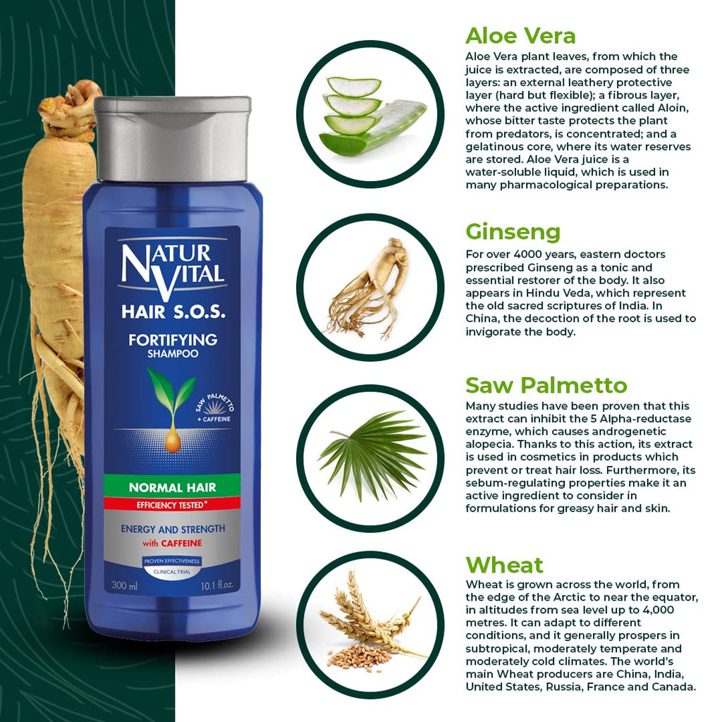 Buy now NaturVital Unisex, Natural Aloe Vera & Ginseng Organic Hair SOS Revitalizing Shampoo for Normal Hair, Prevents Hair Breakage, Cruelty-Free & Paraben-Free at indiglob india