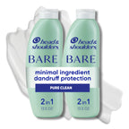 Head & Shoulders Anti-Dandruff Shampoo, BARE Soothing Hydration, 1% Pyrithione Zinc, Dry Scalp Relief, Free of Sulfates, Silicones, Dyes, 13.5 Fl Oz
