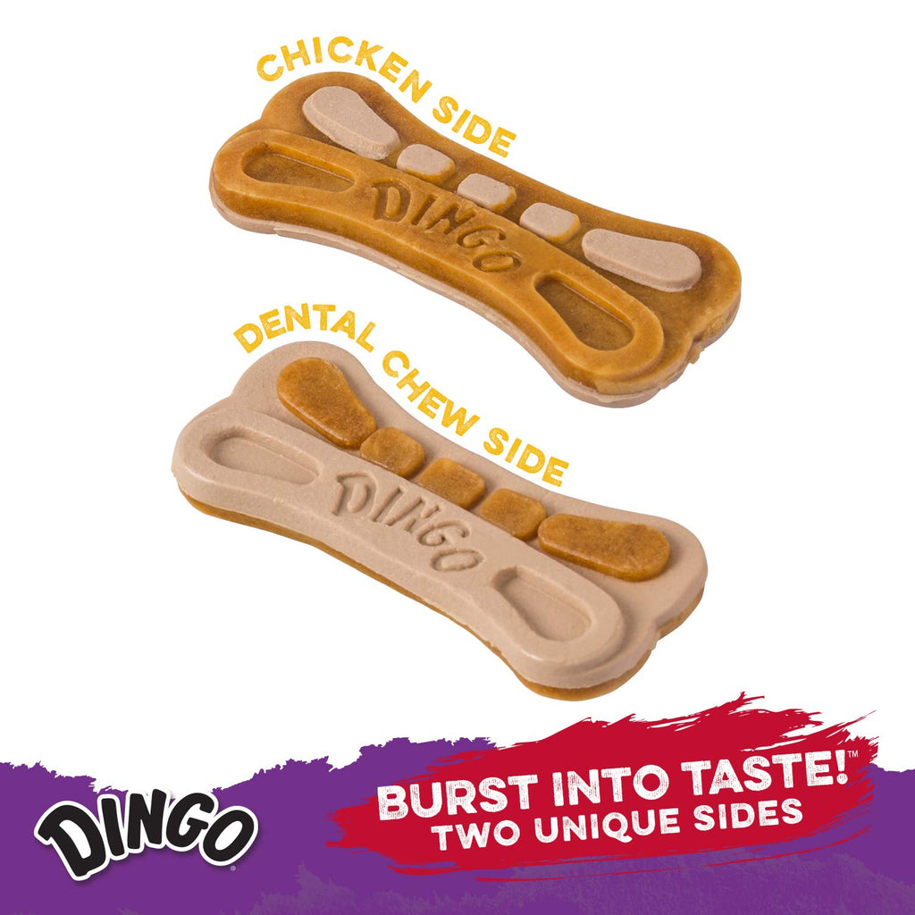 Dingo Delights Rawhide-Free Dog Treat with Real Chicken, 9 Count