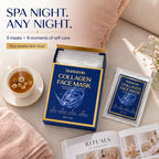 SkinKlean Collagen Face Mask 9 Pack,Hydrating Sheet Masks for Women