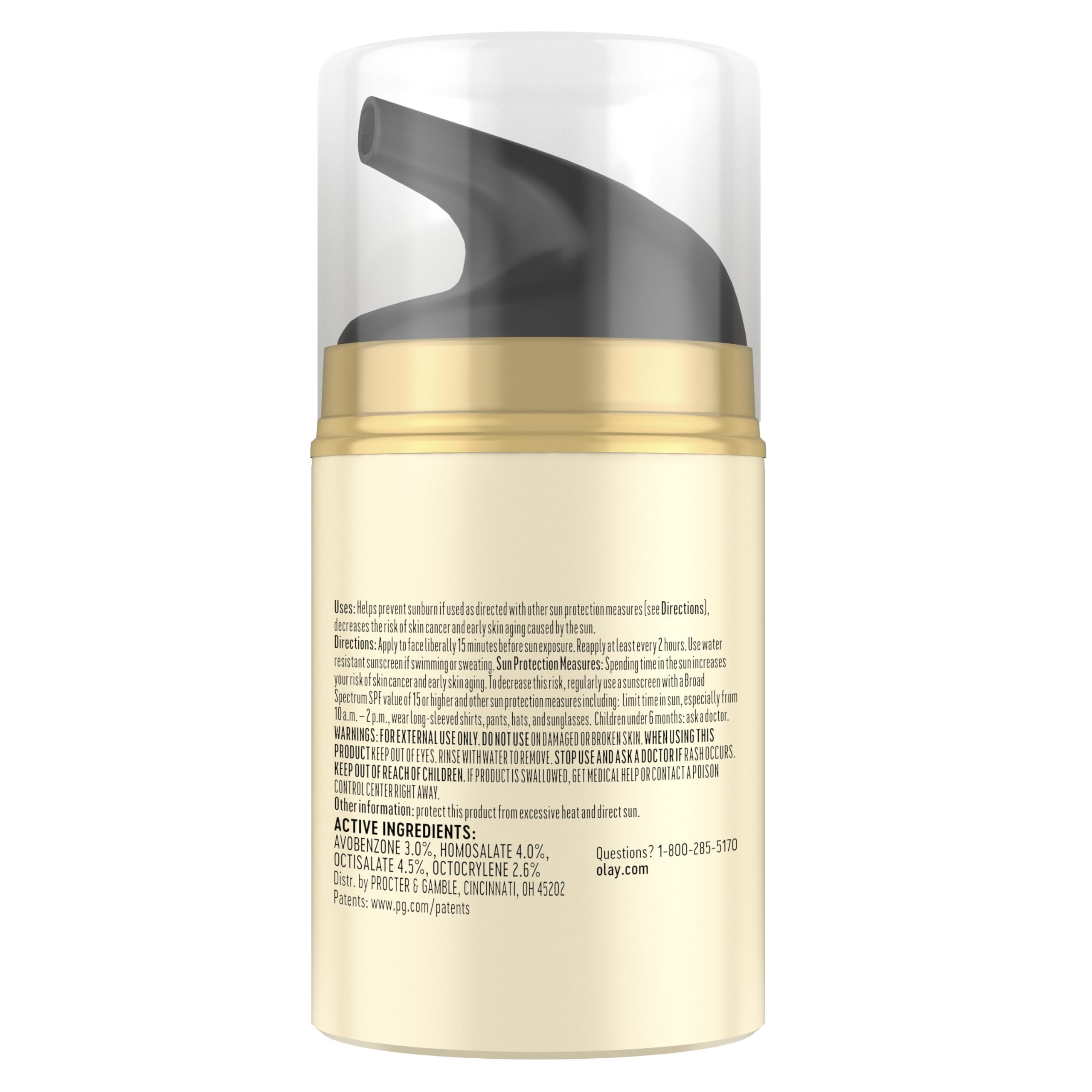 OLAY Total Effects 7-in-1 Anti-Aging Face Moisturizer with SPF 15, Fragrance-Free 1.7 oz